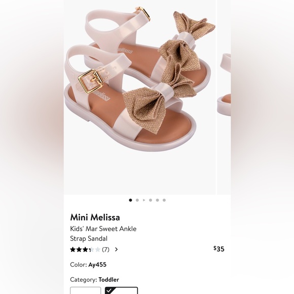 Mini Melissa Mar Sweet Ankle Strap Sandal - Picture 1 of 8
